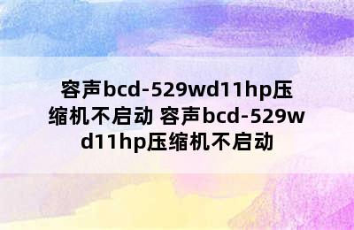 容声bcd-529wd11hp压缩机不启动 容声bcd-529wd11hp压缩机不启动